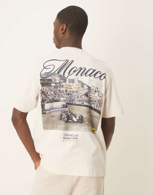 Abercrombie & Fitch premium Mclaren back print t-shirt in white