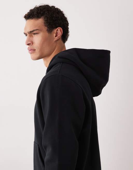 Abercrombie & Fitch premium oversized hoodie in black, 4 of 5