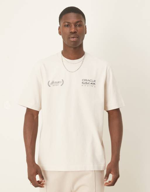 Abercrombie & Fitch premium red bull racing back print T-shirt in 