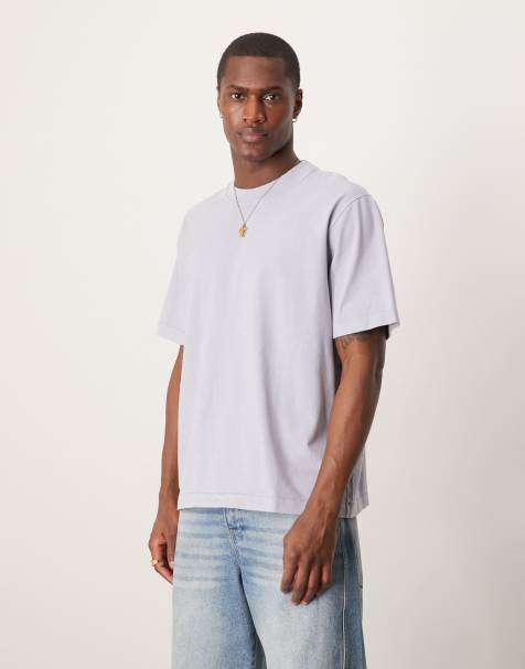 Abercrombie & Fitch premium t-shirt in washed blue - view 1