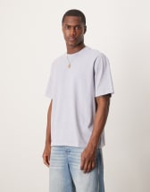 Abercrombie & Fitch heavy weight slubby cropped t-shirt in rust
