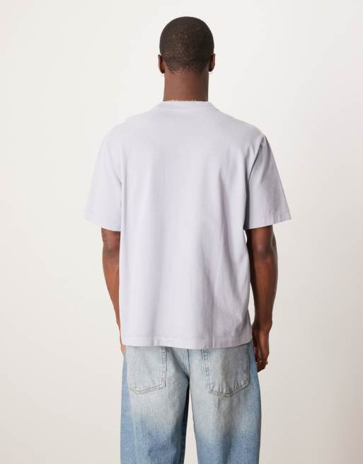Abercrombie & Fitch premium T-shirt in washed blue