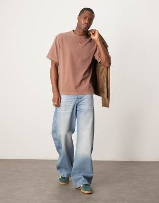 Abercrombie & Fitch Premium T-shirt In Brown
