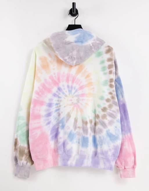 Abercrombie Fitch Pride capsule spiral tie dye wash hoodie in multi set