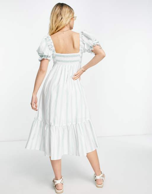 Abercrombie striped dress hotsell