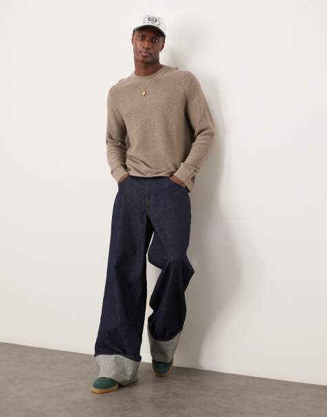 Abercrombie & Fitch - Pull ras de cou en maille - Marron - view 1