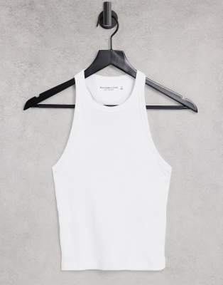 Abercrombie & Fitch racer back tank in white