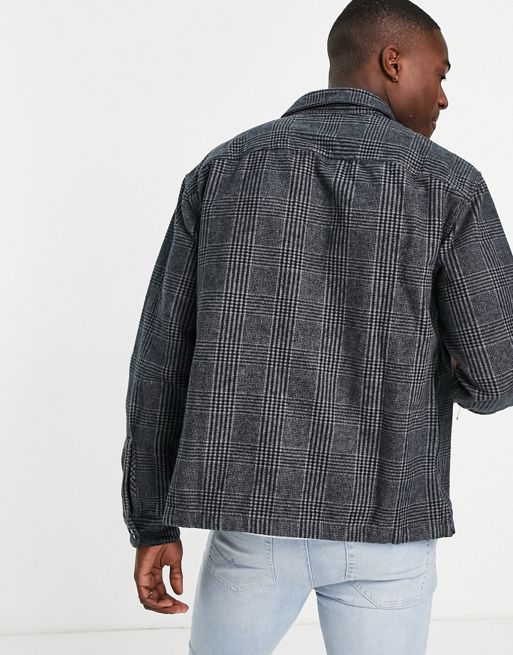 Abercrombie & Fitch Men's Relaxed Denim Shirt Jacket