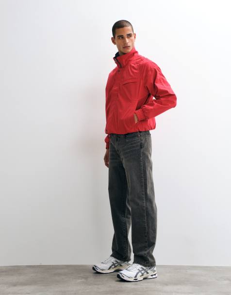 Abercrombie & Fitch relaxed-fit jeans in lichtgrijze wassing - view 1