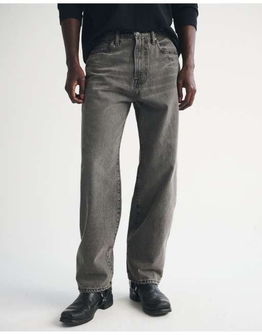 Abercrombie & Fitch Relaxed jean in grey wash, 2 of 4