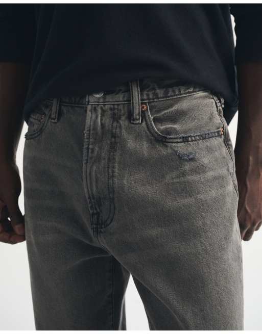 Abercrombie & Fitch Relaxed jean in grey wash, 4 of 4