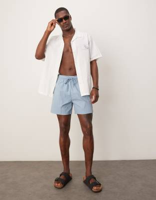 ABERCROMBIE & FITCH RELAXED SHORTS WITH CONTRAST SIDE STRIPE 