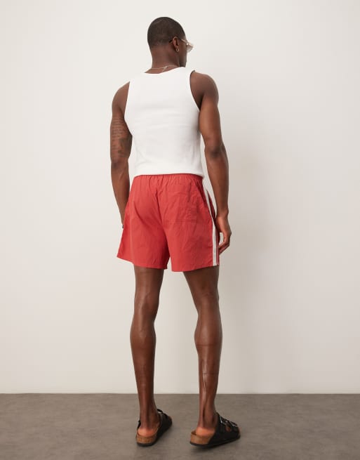Abercrombie Fitch relaxed shorts with contrast side stripe in