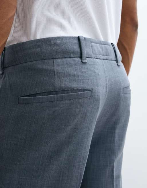 Abercrombie & Fitch relaxed straight trousers in light blue, 3 of 5
