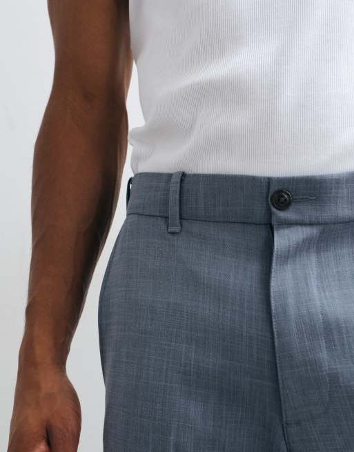 Abercrombie & Fitch relaxed straight trousers in light blue, 5 of 5