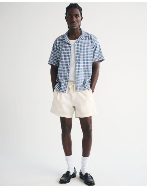 Abercrombie & Fitch Resort shirt in royal indigo check, 2 of 7