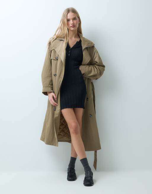 Abercrombie & Fitch robe courte en maille à col noire, 3 de 4