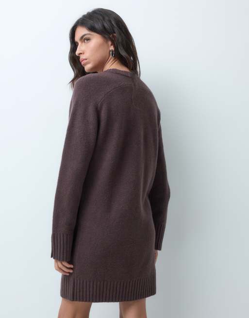 Abercrombie & Fitch robe-pull en maille marron, 3 de 5