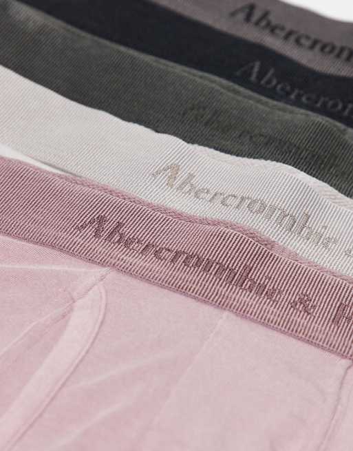 Abercrombie & Fitch – Rosa, grå och svarta boxershorts, 5-pack, 3 av 3
