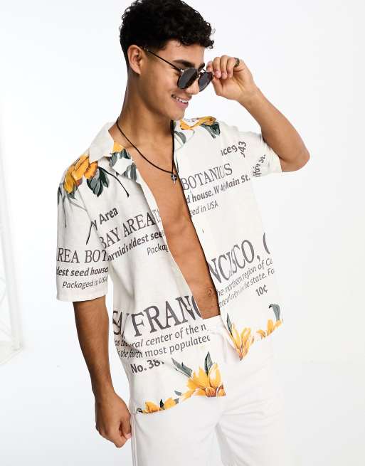 Abercrombie & Fitch - San Francisco - Chemise à manches courtes avec imprimé fleuri - Multicolore