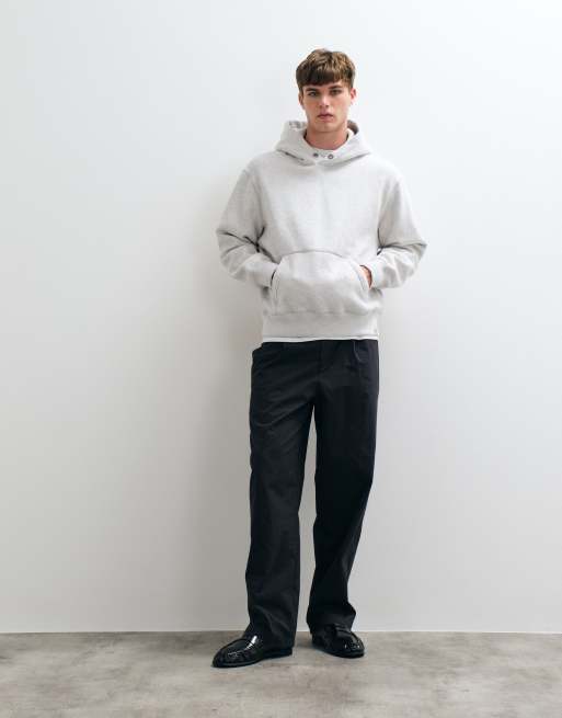 Abercrombie & Fitch schwerer Kapuzenpullover in Hellgrau, 2 von 5