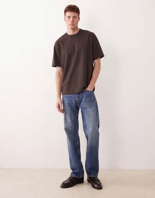 Abercrombie & Fitch – Schweres T-Shirt in Braun, 2 von 5