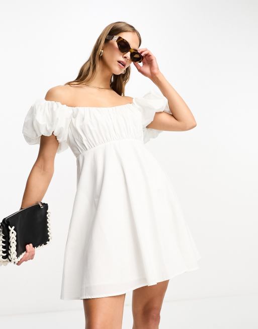 Abercrombie and shop fitch white dress