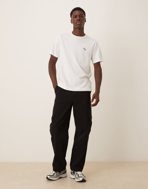 Abercrombie & Fitch script logo back print t-shirt in white, 2 of 5