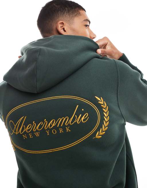 Abercrombie green hoodie hotsell