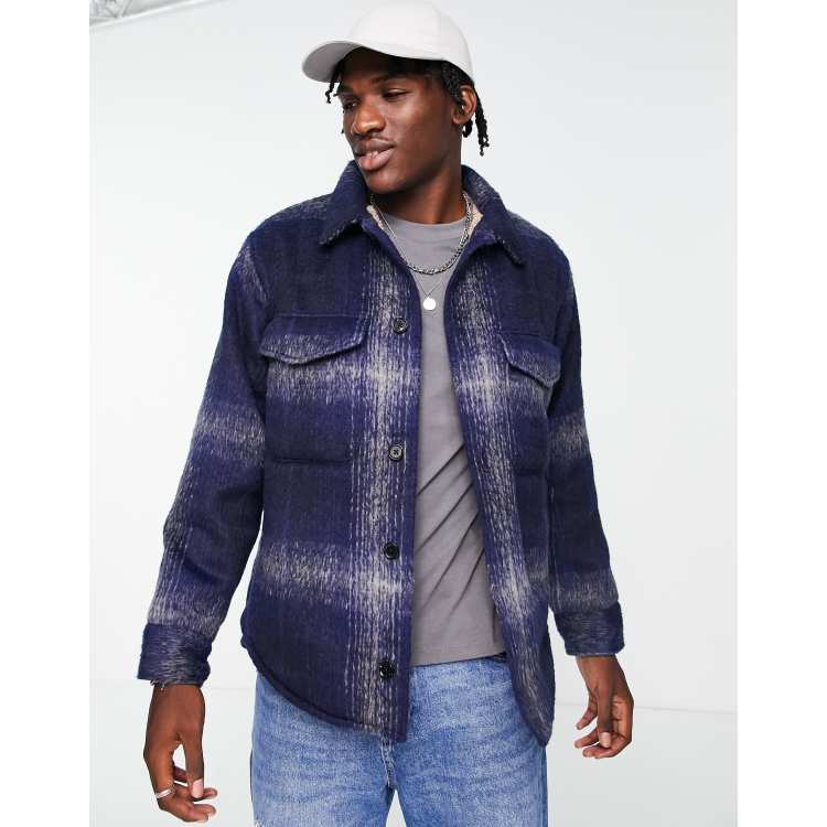 Abercrombie sherpa lined denim hot sale jacket