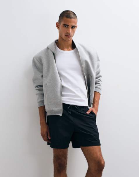 Abercrombie & Fitch short ample en mesh noir - view 1
