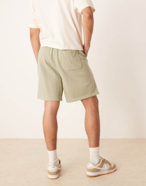 Abercrombie & Fitch - Short de jogging en tissu-éponge avec cordon de serrage - Vert, 4 de 5