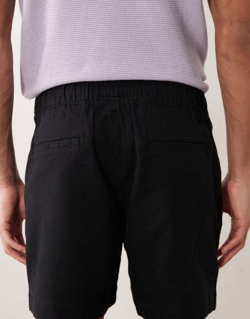 Abercrombie & Fitch - Short en coton et lin mélangés à enfiler - Noir , 5 de 5