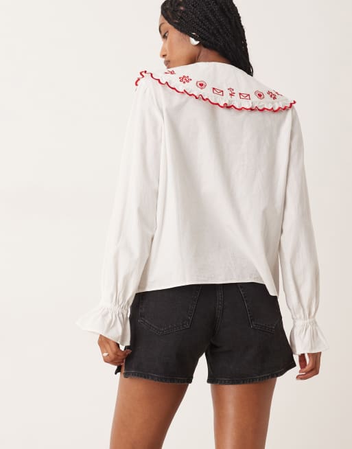 Abercrombie & Fitch - Short en jean coupe dad à taille haute - Noir, 2 de 5