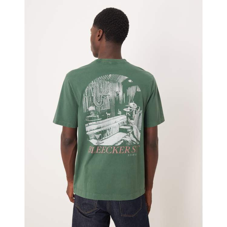 Abercrombie & Fitch short sleeve back graphic T-shirt in green | ASOS