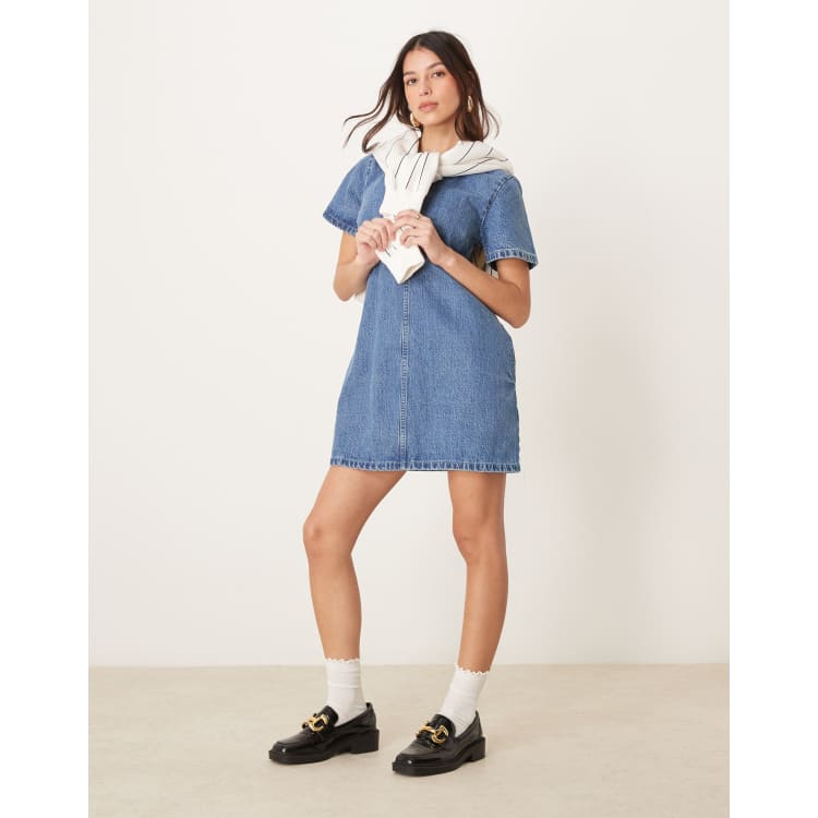 denim shirt dress abercrombie The Denim Midi Dress Of My Dreams: 6 Ways to Wear It
