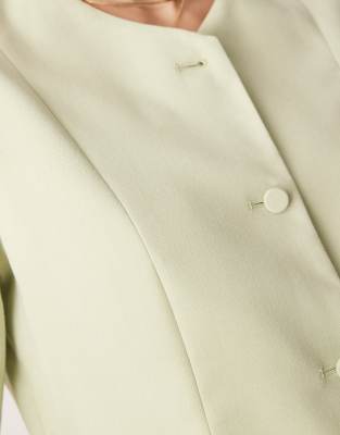 ABERCROMBIE & FITCH SHORT SLEEVE TAILORED BUTTON THROUGH TOP 