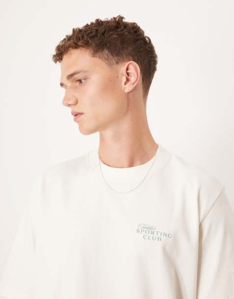 Abercrombie & Fitch short sleeve vintage back graphic t-shirt in white - view 1