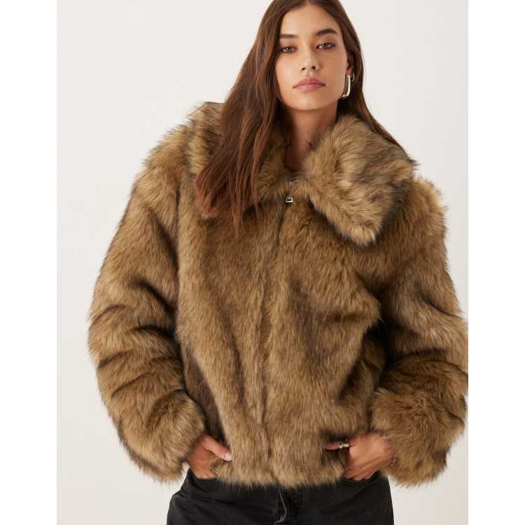 Abercrombie&Fitch アバクロ ブラウン ファー ダウン 短丈 209617799-1-camel?$n_750w$&wid