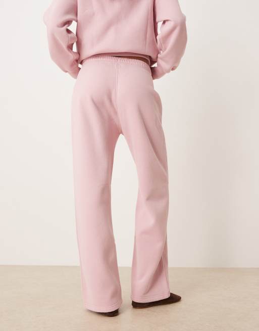 Abercrombie & Fitch side logo high rise relaxed joggers co-ord in pink, 5 of 5