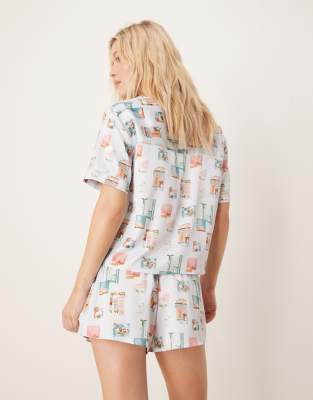 Abercrombie & Fitch Sleepwear Short In Multi