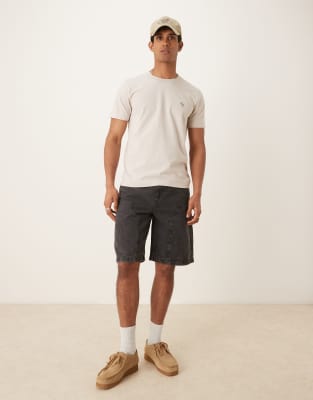 Abercrombie & Fitch Slim Fit Icon T-shirt In Black