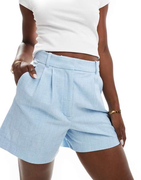 Abercrombie & Fitch - Sloane - Pantaloncini sartoriali blu in coordinato - view 1