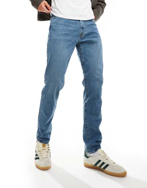 Abercrombie & Fitch - Smalle jeans in jaren 90-stijl in mid-wash