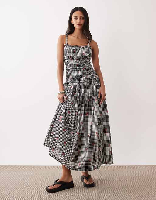 abercrombie drop waist maxi dress & Fitch A&F Bra-Free Giselle Drop-Waist Our new collection built to make going bra Abercrombie & Fitch The A&F