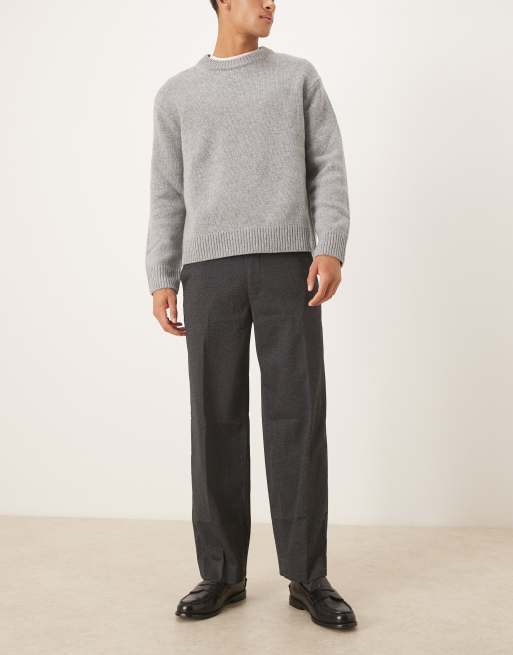 Abercrombie & Fitch soft-touch smart baggy pants in black, 2 of 5
