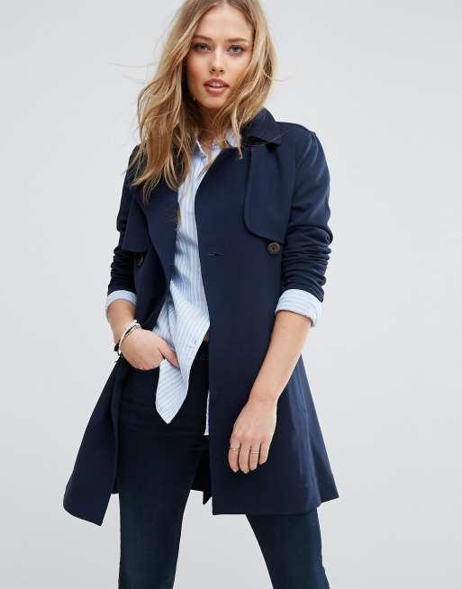 Abercrombie trench shop coat ladies