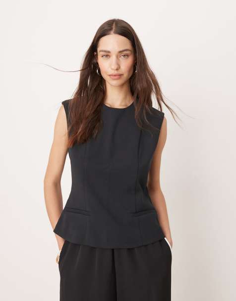 Abercrombie & Fitch - Sort skræddersyet longline-overdel - view 1
