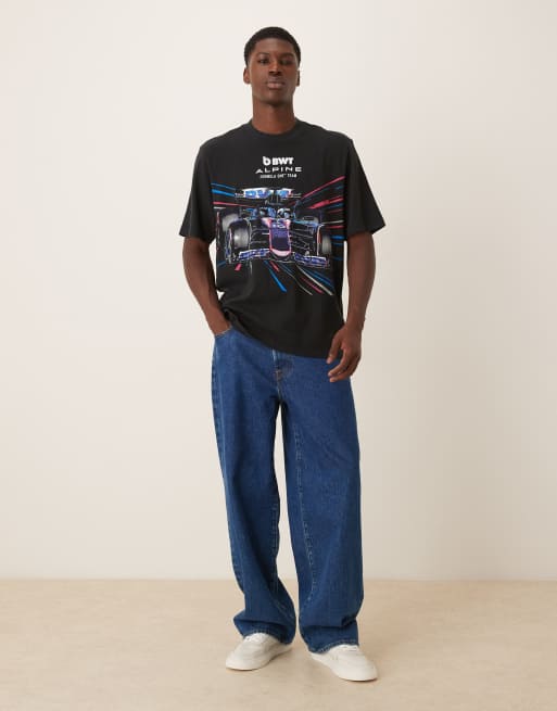 Abercrombie & Fitch - Sort T-shirt med "Alpine"-print foran, 2 af 5