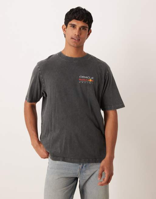 Abercrombie & Fitch - Sort T-shirt med racerprint, 3 af 5